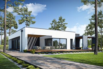  Projekt domu Przejrzysty D27 (WWB1025) - projekt domu parterowego - Zdjęcie 2