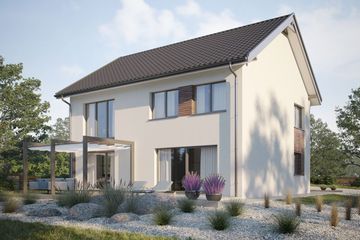  Projekt domu eko Typowy 28 (KKE1029) - projekt domu z pełnym piętrem - Zdjęcie 1