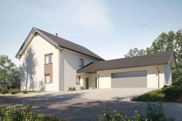  Projekt domu eko Typowy 28 (KKE1029) - projekt domu z pełnym piętrem - Zdjęcie 2