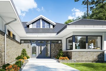  Projekt domu Wyjątkowy (WAH1842) - projekt domu parterowego - Zdjęcie 2