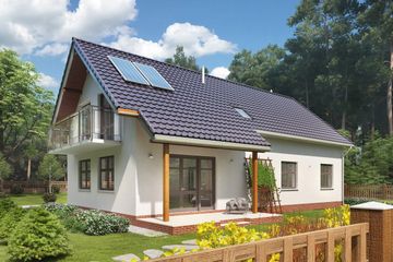  Projekt domu Malachit-2 (443) (KRD1791) - projekt domu parterowego z poddaszem - Zdjęcie 2