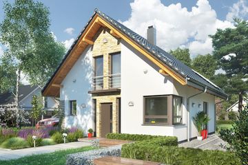  Projekt domu Ula (960) (KRD1669) - projekt domu parterowego z poddaszem - Zdjęcie 3