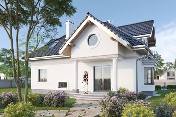  Projekt domu Dymsza Karo (1017) (KRD1949) - projekt domu parterowego z poddaszem - Zdjęcie 2