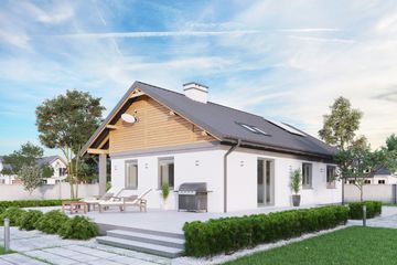  Projekt domu Modrzyk Deo (1070) (KRD1972) - projekt domu parterowego - Zdjęcie 3