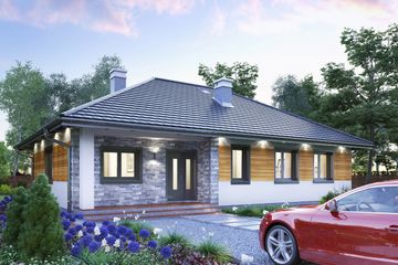  Projekt domu Lena Eko (1393) (KRD2547) - projekt domu parterowego - Zdjęcie 2