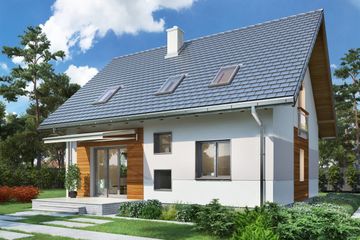  Projekt domu Pączek (1499) (KRD2642) - projekt domu parterowego z poddaszem - Zdjęcie 4