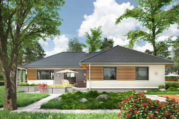 Projekt domu Rumianek (1510) (KRD2672) - projekt domu parterowego - Zdjęcie 2