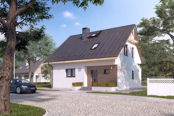  Projekt domu Ceres (BSA2131) - projekt domu parterowego z poddaszem - Zdjęcie 1