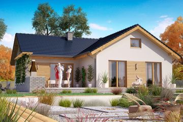  Projekt domu BW-39 war.3 z garażem (JGC1183) - projekt domu parterowego - Zdjęcie 3