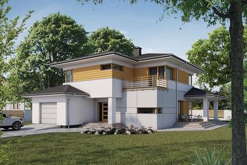  Projekt domu Milos (SKA1061) - projekt domu z pełnym piętrem - Zdjęcie 1