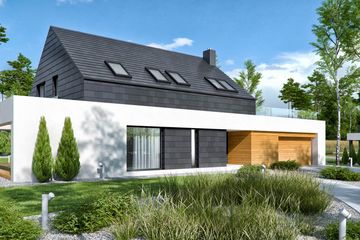  Projekt domu HomeKoncept 50 (KRX1070) - projekt domu parterowego z poddaszem - Zdjęcie 6