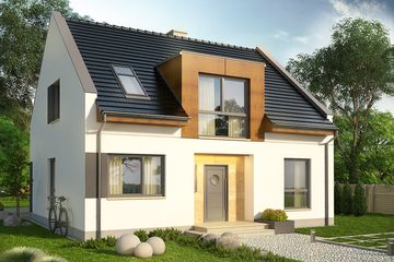  Projekt domu Aviator (WRN1388) - projekt domu parterowego z poddaszem - Zdjęcie 1