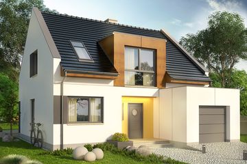  Projekt domu Aviator 2 (WRN1389) - projekt domu parterowego z poddaszem - Zdjęcie 2