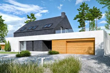  Projekt domu HomeKoncept 50 (KRX1070) - projekt domu parterowego z poddaszem - Zdjęcie 2