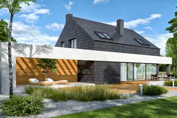  Projekt domu HomeKoncept 50 (KRX1070) - projekt domu parterowego z poddaszem - Zdjęcie 3