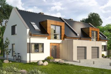  Projekt domu Aviator 4 (WRN1391) - projekt domu parterowego z poddaszem - Zdjęcie 2