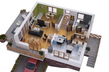  Projekt domu BW-53 (JGC1184) - projekt domu parterowego z poddaszem - Zdjęcie 4