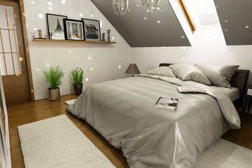  Projekt domu Turkawka II z garażem i wiatą bliźniak [A1-BL] (WRF1834) - projekt domu parterowego z poddaszem - Zdjęcie 7