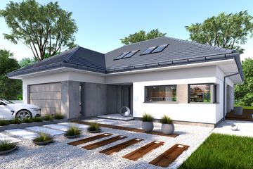 Projekt domu Torino (BBE1044) - projekt domu parterowego z poddaszem - Zdjęcie 1