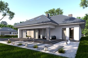  Projekt domu Torino (BBE1044) - projekt domu parterowego z poddaszem - Zdjęcie 3