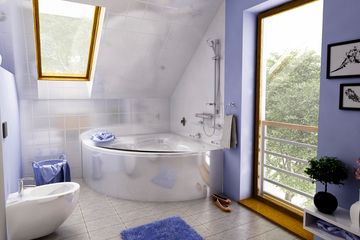  Projekt domu Turkawka z garażem i wiatą bliźniak [A1-BL] (WRF1831) - projekt domu parterowego z poddaszem - Zdjęcie 6