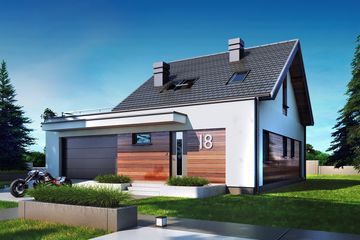  Projekt domu Gusto II 2G+ (BSB1130) - projekt domu parterowego z poddaszem - Zdjęcie 3