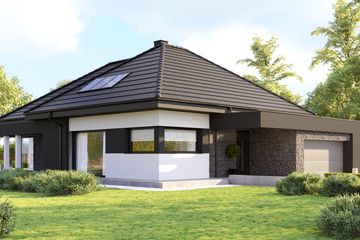  Projekt domu HomeKoncept 55 (KRX1072) - projekt domu parterowego - Zdjęcie 2