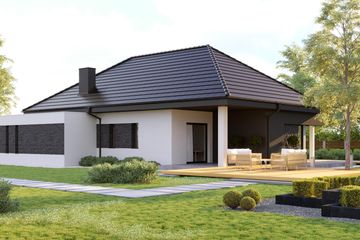  Projekt domu HomeKoncept 55 (KRX1072) - projekt domu parterowego - Zdjęcie 3