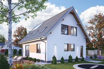  Projekt domu Sambor Rex (1216) (KRD2180) - projekt domu parterowego z poddaszem - Zdjęcie 3