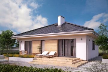  Projekt domu Fistaszek 2 (BSA2135) - projekt domu parterowego - Zdjęcie 2