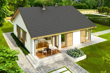  Projekt domu Rafael III G1 (30 stopni) (WRC2703) - projekt domu parterowego - Zdjęcie 2