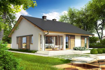  Projekt domu Rafael III G1 (30 stopni) (WRC2703) - projekt domu parterowego - Zdjęcie 3