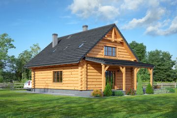  Projekt domu Bolesławice małe 36 dw tx (KRP2133) - projekt domu parterowego z poddaszem - Zdjęcie 2