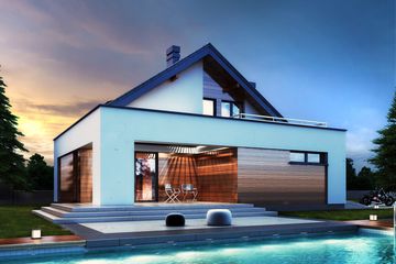  Projekt domu Gusto II (BSB1129) - projekt domu parterowego z poddaszem - Zdjęcie 3