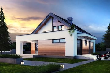  Projekt domu Gusto II (BSB1129) - projekt domu parterowego z poddaszem - Zdjęcie 4