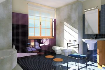  Projekt domu Faustyn - murowana – ceramika (KRD1407) - projekt domu parterowego z poddaszem - Zdjęcie 4