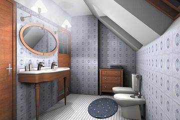  Projekt domu Cyrkon - murowana – ceramika (KRD1400) - projekt domu parterowego z poddaszem - Zdjęcie 4