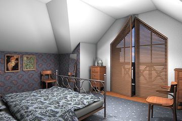  Projekt domu Cyrkon - murowana – ceramika (KRD1400) - projekt domu parterowego z poddaszem - Zdjęcie 5