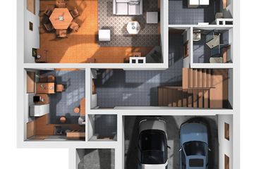  Projekt domu Cyrkon - murowana – ceramika (KRD1400) - projekt domu parterowego z poddaszem - Zdjęcie 7