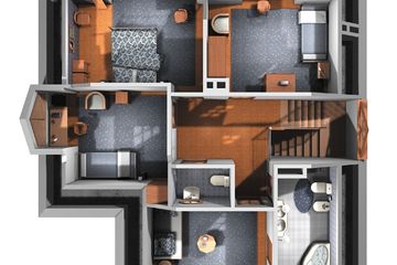  Projekt domu Cyrkon - murowana – ceramika (KRD1400) - projekt domu parterowego z poddaszem - Zdjęcie 8