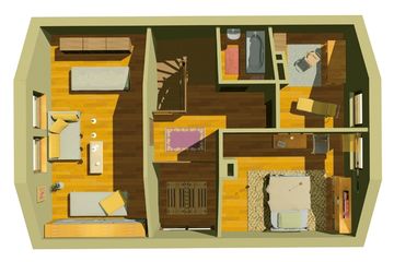  Projekt domu Dzionek (174) (KRD1302) - projekt domu parterowego z poddaszem - Zdjęcie 10