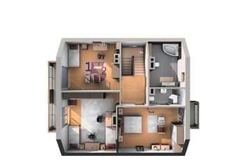  Projekt domu Gustaw (272) (KRD1452) - projekt domu parterowego z poddaszem - Zdjęcie 11