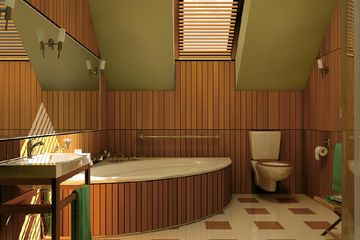  Projekt domu Klara - murowana – ceramika (KRD1468) - projekt domu parterowego z poddaszem - Zdjęcie 4