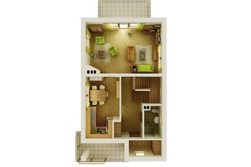  Projekt domu Mrówka - murowana – ceramika (KRD1534) - projekt domu parterowego z poddaszem - Zdjęcie 9