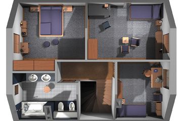  Projekt domu Smolik - murowana – ceramika (KRD1573) - projekt domu parterowego z poddaszem - Zdjęcie 9