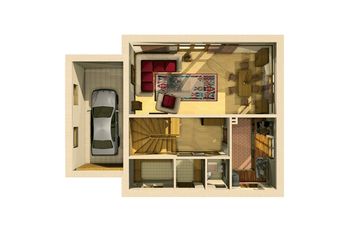  Projekt domu Smyk-2 (629) (KRD2267) - projekt domu parterowego z poddaszem - Zdjęcie 8