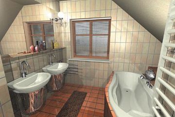  Projekt domu Żwirek - murowana – ceramika (KRD1495) - projekt domu parterowego z poddaszem - Zdjęcie 5