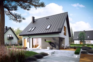  Projekt domu Mini 5 energo (WRC2704) - projekt domu parterowego z poddaszem - Zdjęcie 4