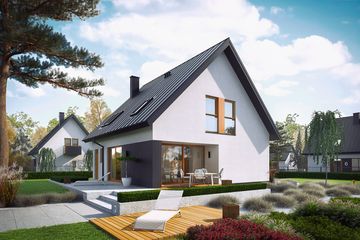  Projekt domu Mini 5 energo (WRC2704) - projekt domu parterowego z poddaszem - Zdjęcie 5