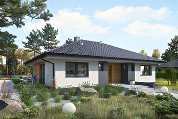 Maison en bois kit l'ossature bois MINI 4 MODERN ENERGO 120 m²